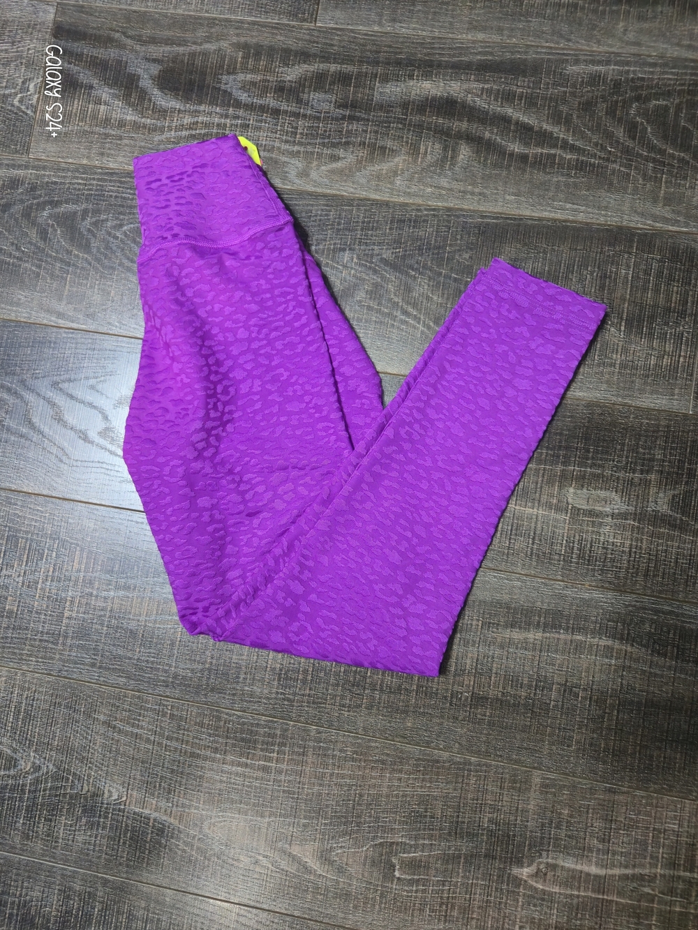 Zumba Fitness Womens Bright Purple Textured Leggings
